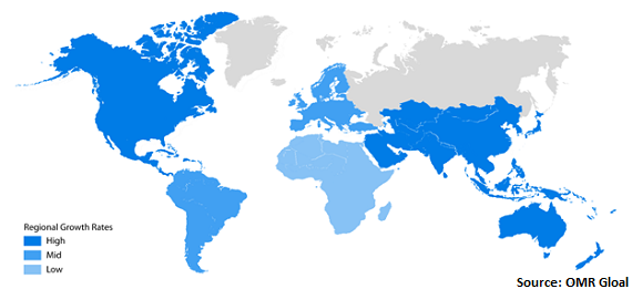  Global Cervical Cancer Treatment Market Share by region 
