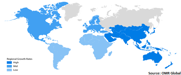  Global bitcoin technology market Share by region 