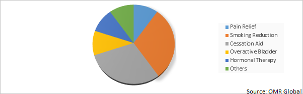 Global Transdermal Skin Patches Market Share by Application