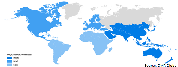 global low-code development platform market growth, by region